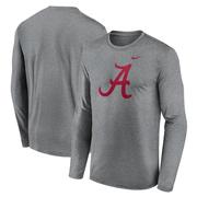 Alabama Nike Legend Primary Logo Long Sleeve Tee